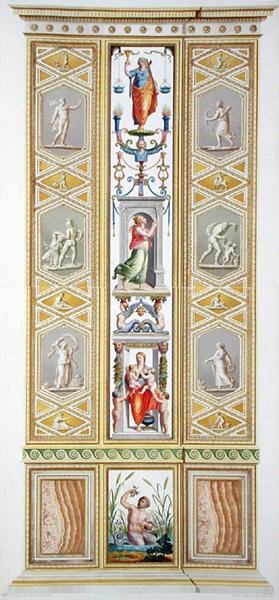 Paneel van de Raphael Loggia in het Vaticaan, uit 