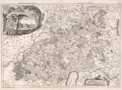 De Fellinsche Kreis; Le Cercle de Felllin door Ludvig August; Hartknoch Mellin