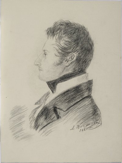 Portret van graaf Matvey Yuryevich Vilyegorsky 1794-1866, 1821 door Ludwig Bramson