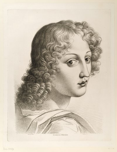 Hoofd van een engel door Ludwig Buchhorn