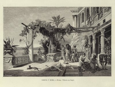 Griekenland en Rome - Rome: Tiberius in Capri door Ludwig Hans Fischer