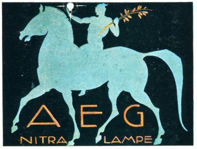AEG Nitra Lamp door Ludwig Hohlwein