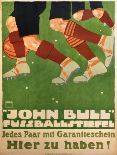 JOHN BULL VOETBALSCHOENEN. Elk paar met garantiecertificaat. Hier verkrijgbaar! door Ludwig Hohlwein