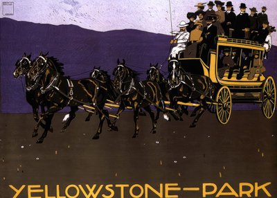 Yellowstone Park door Ludwig Hohlwein