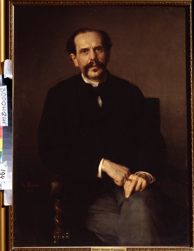 Portret van een man door Ludwig Knaus