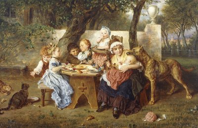 Het Verjaardagsfeest door Ludwig Knaus