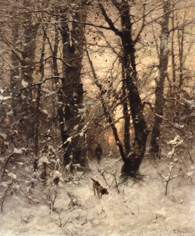Winter Schemering door Ludwig Munthe