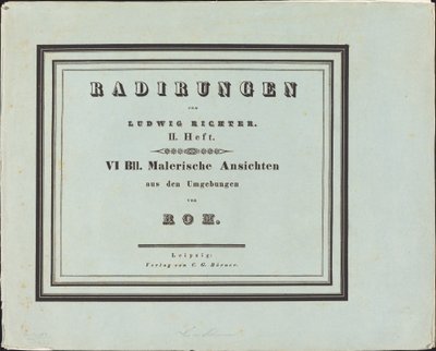 Schilderachtige uitzichten uit de omgeving van Rome door Ludwig Richter