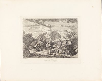 Rocca di Mezzo door Ludwig Richter