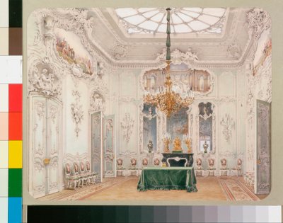Interieurs van het Winterpaleis: De groene eetkamer door Luigi Premazzi