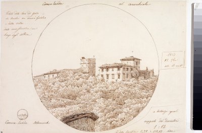 Telescoopzicht op Torre del Gallo in Arcetri nabij Florence door Luigi Garibbo