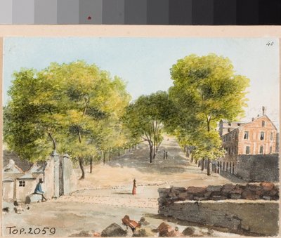Uitzicht op de montee van Cappuccini in Genua door Luigi Garibbo