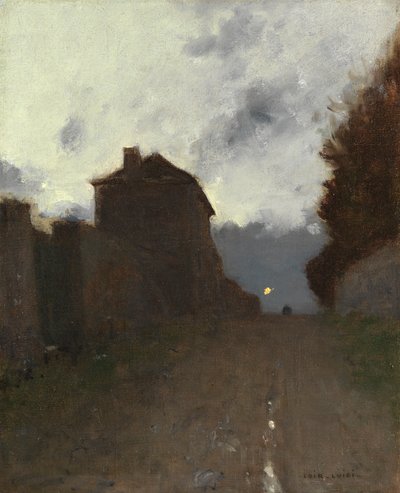 Montmartre bij schemering door Luigi Loir