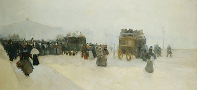 Place de la Concorde en het Palais Bourbon door Luigi Loir
