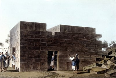 Tempel van Jupiter Ammon in Libië. In Zicht op het Ottomaanse Rijk in Europa in Azië en andere Middellandse Zee-eilanden. Naar een originele tekening van Luigi Mayer, Londen door Luigi Mayer
