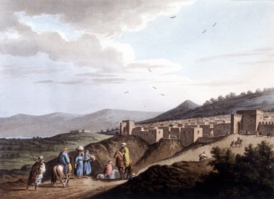Uitzicht op de stad Bethlehem. In 