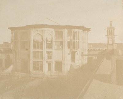 Teheran. Huis van de Eerste Minister Nezanneh, 1858 door Luigi Pesce