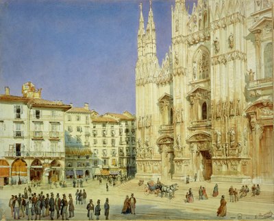 Kathedraal van Milaan, 1846 door Luigi Premazzi