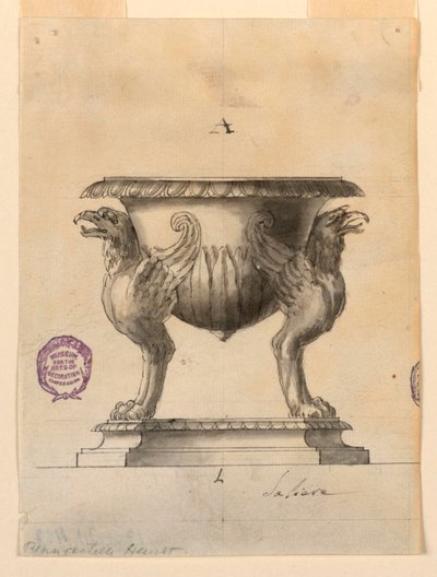 Ontwerp voor een zoutvat door Luigi Righetti