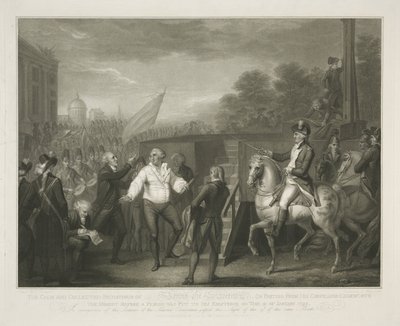 Lodewijk XVI bij het schavot door Luigi Schiavonetti