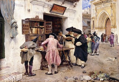 De bibliofielen, 1879 door Luis Jimenez y Aranda