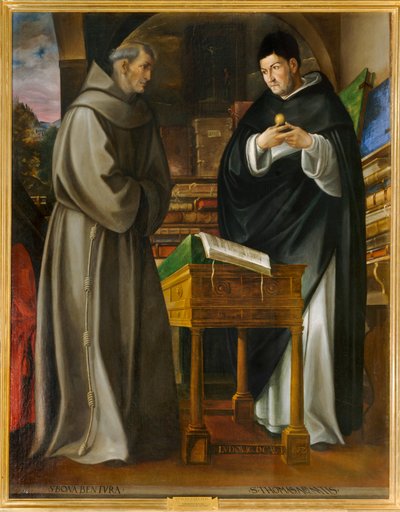 Sint Bonaventura en Sint Thomas van Aquino. 10034567 ... door Luis de Carvajal