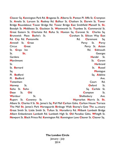 Londen Cirkel door Luke M Walker