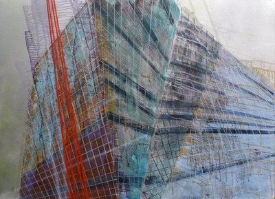 Metastructuur VI, 2016 (olieverf op doek) door Luke M Walker