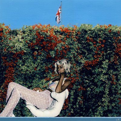 Sterren maken wensen op haar ogen, c.2011 (acrylverf op papier) door Luke Waller