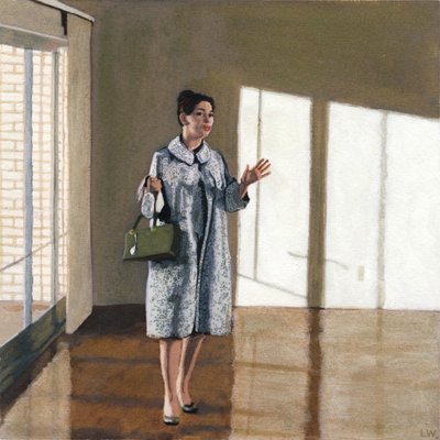 Two Bedroom Place, c.2009 (acrylverf op papier) door Luke Waller