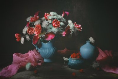 Stemvol bloemstilleven door Lydia Jacobs