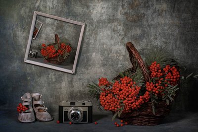 Vintage herfststilleven door Lydia Jacobs