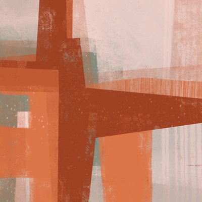 Geometrische roestlagen door MANSI SAXENA