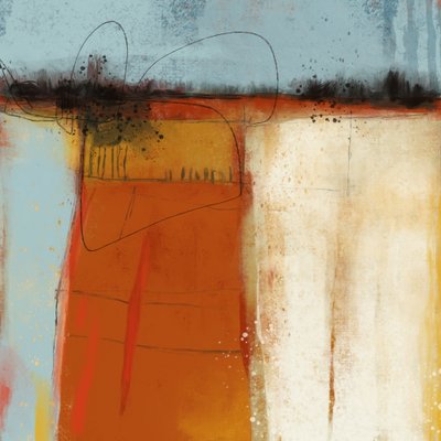 Warme abstracte vormen door MANSI SAXENA