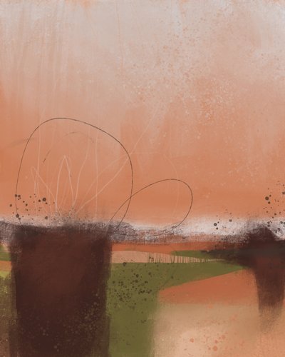 Warme abstracte horizon door MANSI SAXENA