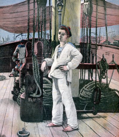De Kajuitjongen, 1891 door M Brun