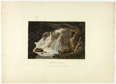 Grot van Neptunus, plaat drieëntwintig van de Ruïnes van Rome door M. Dubourg