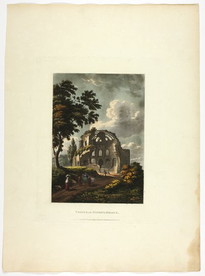 Tempel van Minerva Medica, plaat vijfentwintig van de Ruïnes van Rome door M. Dubourg
