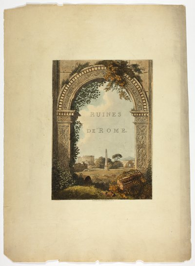 Titelpagina van Ruïnes van Rome door M. Dubourg
