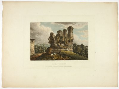 Graf van Horath, plaat zes van de Ruïnes van Rome door M. Dubourg