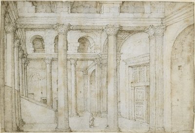 Voorhal van het Pantheon door Maarten van Heemskerck