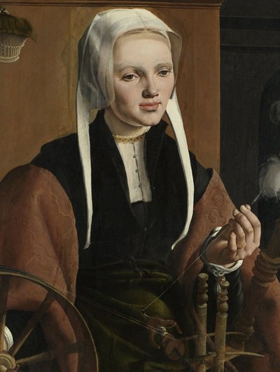 Portret van een Vrouw, Mogelijk Anna Codde door Maerten van Heemskerck