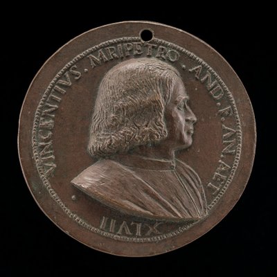 Vincenzo Malipiero, Venetiaanse patriciër, broer van Francesco [voorzijde] door Maffeo Olivieri