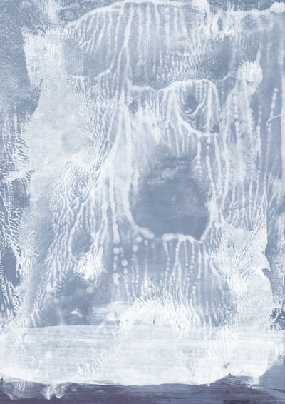 Koele blauwe abstracte textuur door Maira Ribena