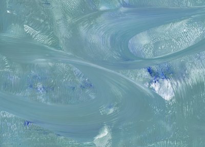 Dynamische blauwgroene stroming door Maira Ribena