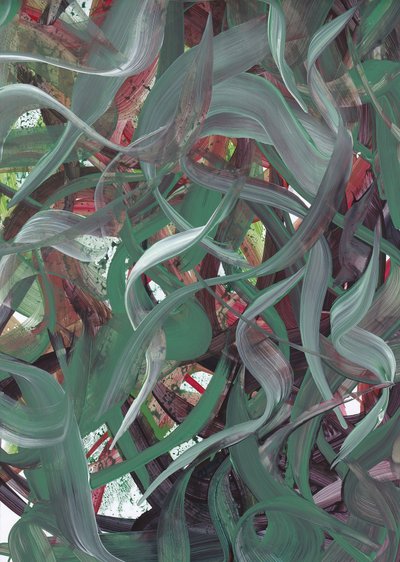 Vloeiend groen abstract door Maira Ribena