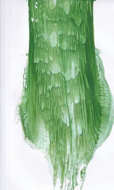 Vloeibaar groen - Abstract door Maira Ribena