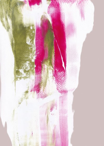 Fuchsia-groene strepen door Maira Ribena