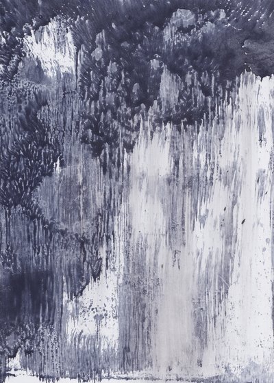 Indigo: vloeiend abstract door Maira Ribena