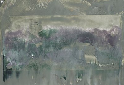 Mistig abstract landschap door Maira Ribena